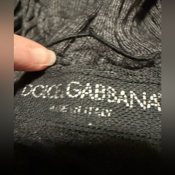 Dolce and Gabbana Women’s Ribbed Dark Gray Cardigan Cashmere/Silk Blend Size: 46 - Picture 7 of 12
